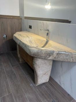 Умывальная раковина из гранита - три элемента таупгранита модель Elena - квадроциклы-в-челябинске.рф